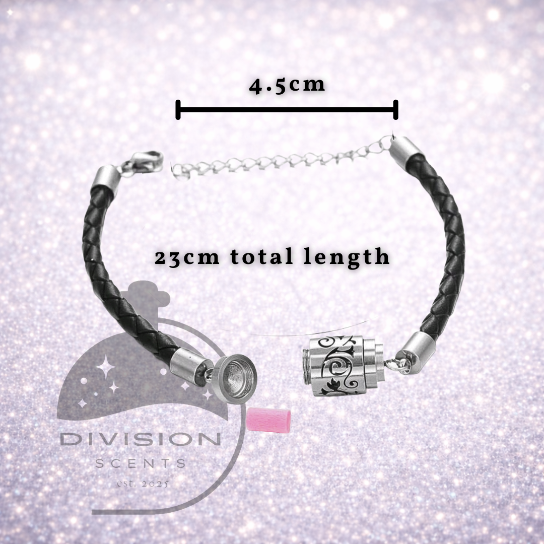 Minimalist Leather Cord Aromatherapy Diffuser Bracelet