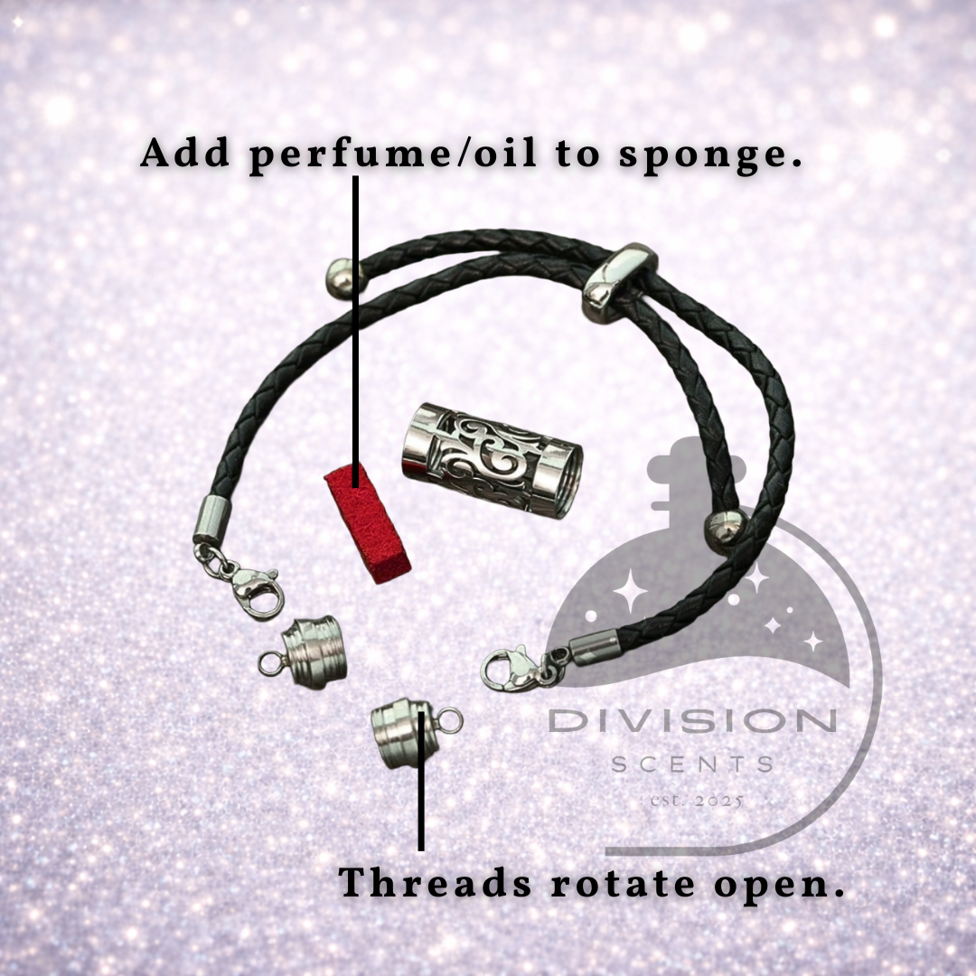 Minimalist Leather Cord Aromatherapy Diffuser Bracelet