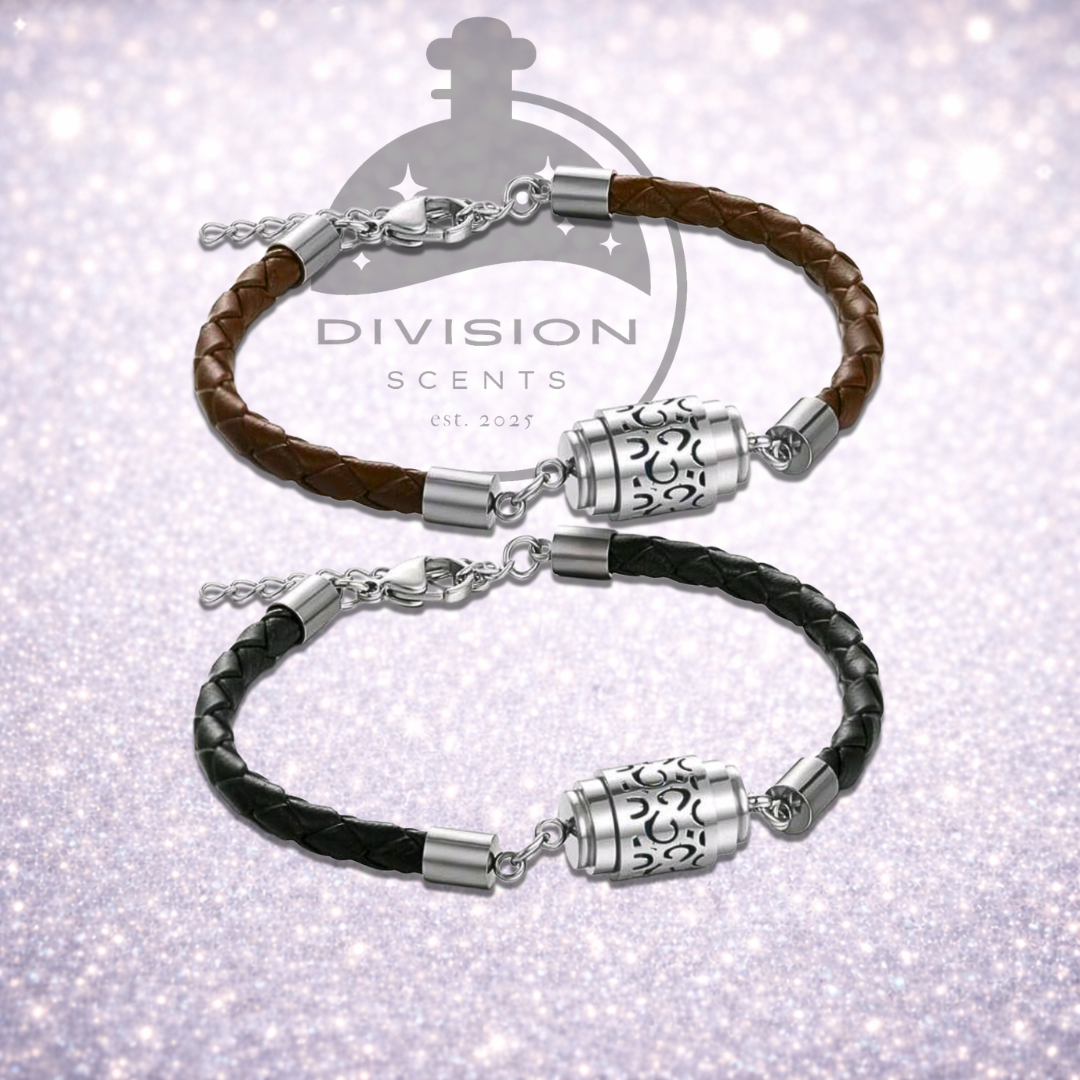 Minimalist Leather Cord Aromatherapy Diffuser Bracelet