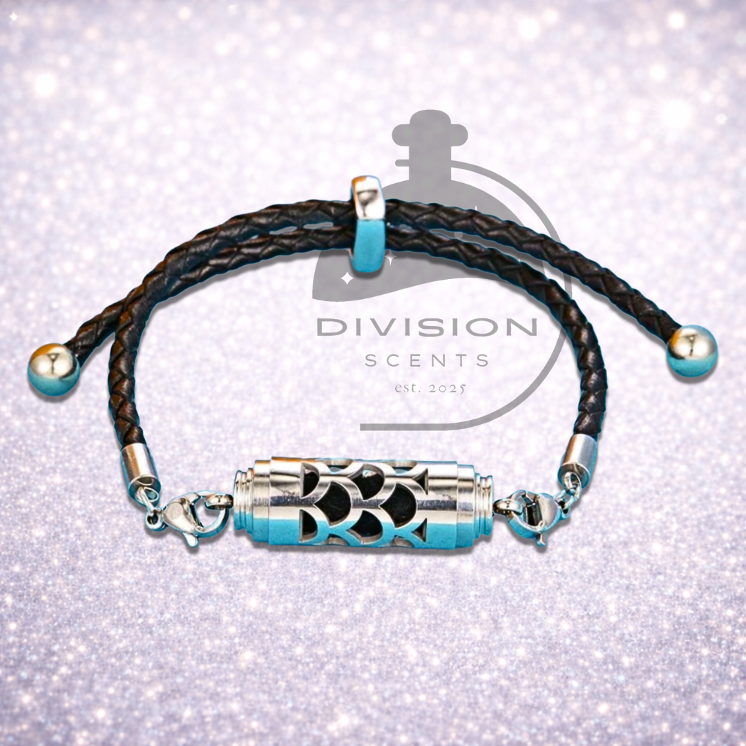 Minimalist Leather Cord Aromatherapy Diffuser Bracelet